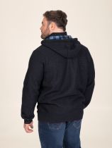 Gilet Polaire &agrave; Capuche Bleu Marine Duke Du 3XL au 8XL