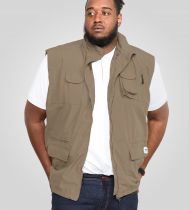 Gilet sans manches multipoches  \ Enzo\  Beige de DUKE du 2XL au 8XL