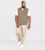 Gilet sans manches multipoches  \ Enzo\  Beige de DUKE du 2XL au 8XL
