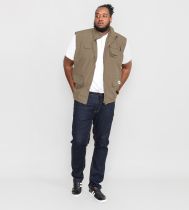 Gilet sans manches multipoches  \ Enzo\  Beige de DUKE du 2XL au 8XL