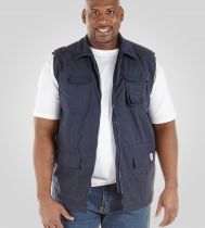 Gilet sans manches multipoches \ Enzo\  Bleu Marine de DUKE du 2XL au 8XL