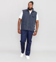 Gilet sans manches multipoches \ Enzo\  Bleu Marine de DUKE du 2XL au 8XL