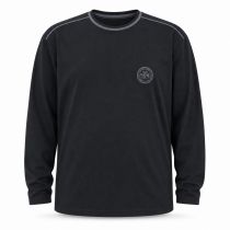 Haut de Pyjama Col Rond Coton Noir All Size du 2XL au 8XL