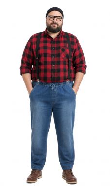Jean Jogging Sp�cial Homme Fort Bleu Abraxas du 1XL au 12XL