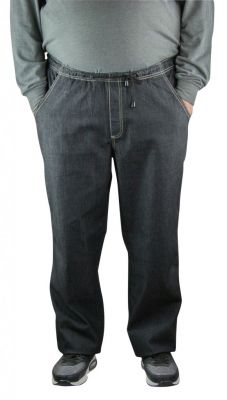 Jean Jogging Sp�cial Homme Fort Noir Abraxas