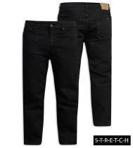 Jean Noir Grand Taille Homme Strech CARLOS de DUKE