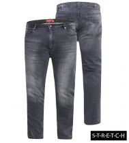 Jean Stretch Grande Taille Gris Stonewash du 42US au 60US Duke