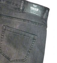 Jean Stretch Grande Taille Gris Stonewash du 42US au 60US Duke