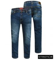 Jean Stretch Grande Taille Indigo Stonewash du 42US au 70US Duke