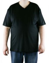 Lot de deux T-Shirt Noir Manches Courtes Col V Kitaro