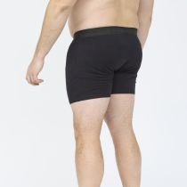 Pack  2 Boxers Stretch en Fibre de Bambou Noir All Size du 2XL au 8XL