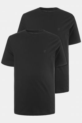 Pack 2 Tshirts Manches Courtes Noir JP1880 du 3XL au 10XL