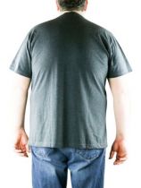 Pack de 2 T-Shirt Gris Foncé Manches Courtes Col Rond 100% Cotton All Size