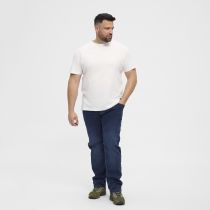 Pack de 2 T-Shirts Blanc Manches Courtes Col Rond 100% Coton All Size