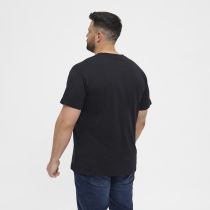 Pack de 2 T-Shirts Noir Manches Courtes Col Rond Coton All Size