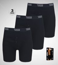 Pack de 3 Boxers Coton Noire Duke du 2XL au 8XL