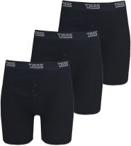 Pack de 3 Boxers Coton Noire Duke du 2XL au 8XL