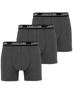 Pack de 3 Boxers Stretch Gris Fonc� du 3XL au 8XL Lavecchia