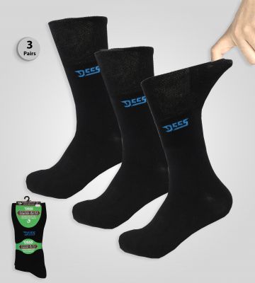 Pack de 3 Chaussettes Grande Taille Noires Duke Du 45 au 52