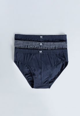 Pack de 3 Slips Bleu Marine Ceceba du 2XL au 8XL
