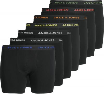Pack de 7 Boxers Noirs Jack&Jones du 3XL au 7XL