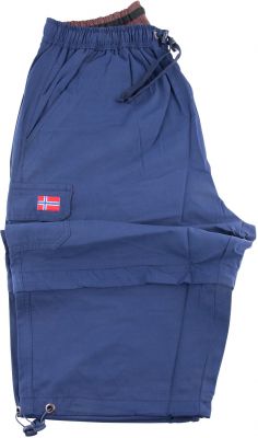 Pantacourt-Bermuda Bleu Marine Abraxas Du 2XL au 12XL