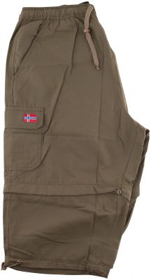 Pantacourt-Bermuda Kaki Abraxas du 2XL au 8XL