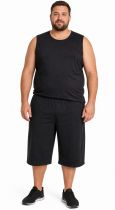 Pantacourt de jogging Microfibre Noir du 2XL au 10XL Ahorn