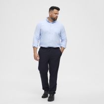 Pantalon &agrave; Taille &Eacute;lastiqu&eacute;e Bleu Marine All Size du 2XL au 8XL