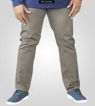 Pantalon Casual Marron Grande Taille Homme BRIAN de DUKE