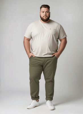 Pantalon Chino Beige Kam Jeans du 54fr au 88fr