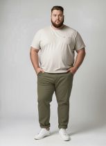 Pantalon Chino Beige Kam Jeans du 54fr au 88fr