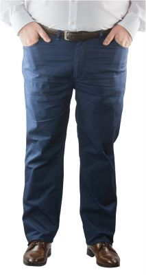 Pantalon Chino Stretch Toile Ultral�g�re Bleu Marine Maxfort du 52fr au 88fr