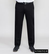 Pantalon de Costume Stretch Noir Duke Du 42US au 60US