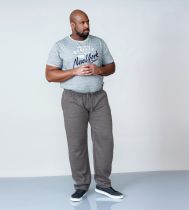 Pantalon de Jogging Gris Grande Taille ALBERT de DUKE