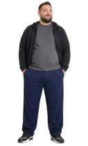 Pantalon de Jogging Micro Fibre Bleu Marine Fonc&eacute; Ahorn du 2XL au 10XL
