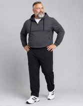 Pantalon de Jogging Noir Grande Taille KAM JEANSWEAR Taille Haute du 2XL au 8XL