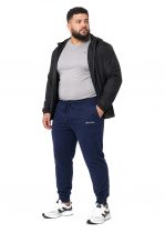 Pantalon de Jogging Taille Haute Bleu Marine Lavecchia du 3XL au 8XL