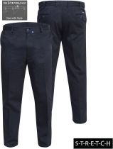 Pantalon Grande Taille Chino \ Bruno\  Indigo Duke