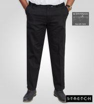 Pantalon Grande Taille Chino \ Bruno\  Noir Duke