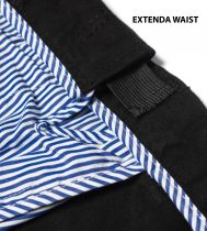 Pantalon Grande Taille Chino \ Bruno\  Noir Duke