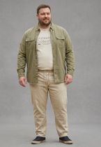 Pantalon Stretch Taille Elastiqu&eacute;e Beige Athletes Collectives du 3XL au 8XL