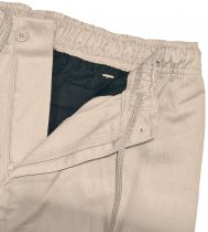 Pantalon Taille Élastiquée \ Basilio\  Beige de DUKE