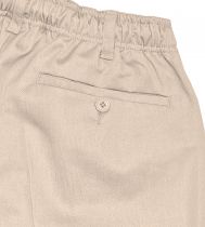 Pantalon Taille Élastiquée \ Basilio\  Beige de DUKE