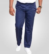 Pantalon Taille Élastiquée \ Basilio\  Bleu Marine de DUKE