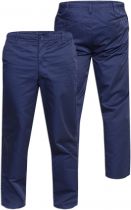 Pantalon Taille Élastiquée \ Basilio\  Bleu Marine de DUKE