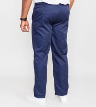 Pantalon Taille Élastiquée \ Basilio\  Bleu Marine de DUKE