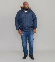 Parka à Capuche Bleu Marine du 2XL au 8XL Duke