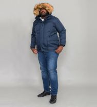 Parka à Capuche Bleu Marine du 2XL au 8XL Duke