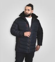 Parka à Capuche Bleu Marine Duke Du 3XL au 8XL